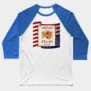 The American Serial Killer Guidebook Logo - Transparent Background Baseball T-Shirt